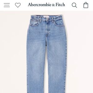Abercrombie Curve Love Ultra High Rise 90s Straight Jean